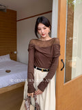 Fongt Xixi 2025 Autumn New White Label Showing Lanky Lace Knitted Woolen Women 89606