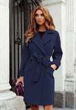 Women's Thick Warm Jacket Wool Blends Solid Long Sleeve Slim Overcoat Elegant Korean Loose Windbreaker Winter Coats