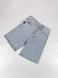 Y2k Big Boy Retro Hip-Hop Cartoon Graphics Denim Shorts Embroidered Loose Short Shinahara Short-Outfit