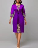 Stitching Commute Slim-fit Party Mesh 3/4