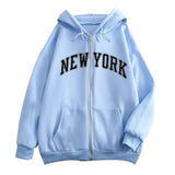 Fongt New Zipper Hoodie Los Angeles California Coat Top
