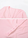 Long Sleeve Ribbed Buttoned Solid Jumpsuit-Outfit