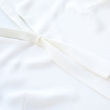 OL Style Bow Neck Blouse Tops Spring Blouse Women's White Chiffon Shirt Office V-neck Shirt Long Sleeve Shirt Plus