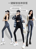 Fongt Shark Pants Female Summer Tight Belly And Butt Sports Leggings Yoga