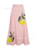 Fongt Women's Casual Fashion Flower Embroidered Dress Set