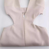 Fongt 2023 New Women's Neck Collar Long Jumpsuit 7901237-Outfit