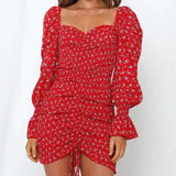 Shirt Dress Loose Short Boho Mini
