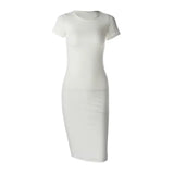 O-Neck Short Sleeve Office Ladies