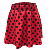 Fongt Summer Hot Wave Dot Mini Skirt Red Skirt-Outfit