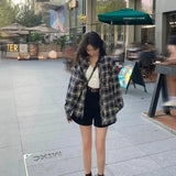 Fongt Shirt Men's Spring / Summer 2024 New Lazy Style Retro Loose Shirt Cardigan Coat Long-Sleeved
