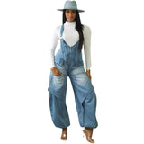 Fongt Women's Cowboy Straps Autumn And Winter Women's Street Casual Zippered Broad-Legged Trousers