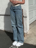 Mid Wash Classic Boyfriend Jeans-Outfit