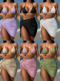 2024 New Confectionery Series Special Cloth Swimsuit Bikini Three-Piece