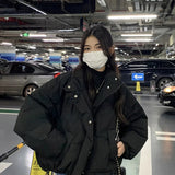 Solid Puffer Jacket-Outfit