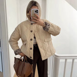 Fongt Women's ZA Autumn And Winter New Street Fashion Casual Cotton Cotton Coat