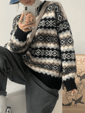 Christmas Jacquard Knit Sweater-Outfit