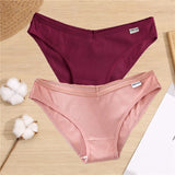 Cotton Women's Panties Sexy Underwear Female Underpants Solid Color Comfortable Woman Cotton Briefs Intimates