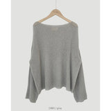 Vintage Ice Silk Oversized Knitted Sweater-Outfit