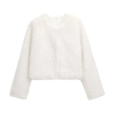 Fongt Women's Clothing 2025 Autumn And Winter Multi-Colored Artificial Fur Short Jacket Jacket Women E48063