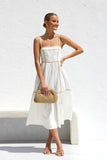 Fongt Years Fresh And Sweet Word Skirt Long Small Sling Dress-88196-Outfit