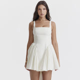 Backless Large Bow Mini Dress-Outfit
