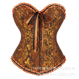 Lady Bouquet Top Sexy Belly Shaping Suit-Outfit