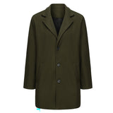 Fongt Men's Wool Coat British Wind Autumn And Winter Thicker, The Long Wind Coat In The Long-Colored Multi-Code Can Be Selected