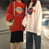 hoodie Women Sweatshirts Long Sleeve Hoodies Casual Letter print Loose Pullovers Harajuku Sweatshirt Female