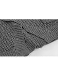Women Asymmetrical Pullover Autumn Winter Clothes Warm Knitted Oversized Sweater For Women's Loose Tops Casual