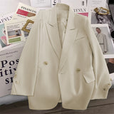 Fongt 2024 New Retro British Style Casual Versatile Small Suit-Outfit