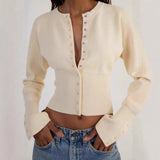 Fongt 2025 New Wapped Chest Sleeve Blouse Knitted Women's Two-Piece Set