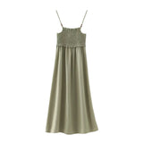 Spring Style Honeycomb Detail Strap Flute Skirt 4387047-Outfit