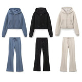 Fongt Homemade New Women's Double-Sided Sleetch Slitting Horn Trousers 3641845
