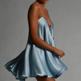 Fongt With Deep V-Neck-Loose Sling-Type Loose