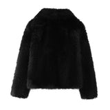 New Artificial Fur Effect Short Style Fashion Coat 4360240-Outfit