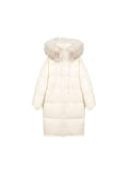 Advanced Sense Raccoon Big Hair Collar Down Jacket Female Long Style 2024 Winter Fashion Over The Knee Large Version Of Loose Cover Meat Coat-Outfit