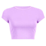 Fongt Women's DIY New Women's Summer Solid Color Short Acceptable With