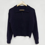 Vintage Zip Up Casual Versatile Cardigan-Outfit