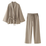 New Spring Style Kimono Coat 5427734 Trousers 4391423-Outfit