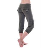Pants 3/4 Joggers Soft Sweatshirt Fabric, Elasticated Waist, Side pockets, Legs with Ribbed Hems, Sports
