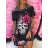 Sleeve Off Shoulder Loose Tank