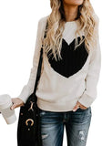 Fongt / Winter Women's Knit Sweater Plus Size Love Knit Long Sleeve Jumper Sweater