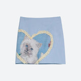 Girl Cat Heart Mini