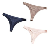 Ice Silk Thong Panties Sexy Women Underwear Female G-string Panties Solid Briefs For Ladies Low Waist Seamless