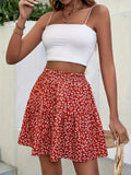 Floral High Waist Mini