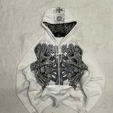 Fongt Children's Hooded Jacket 2025 New Cross Hoodie Hoodie Bow Print Hoodie