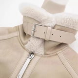 Fongt Spring And Summer New Women's Fashion Collar Long-Sleeve Double-Sided Short Jacket Jacket 6318241
