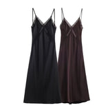 Fongt New Women's Printed Net A Word Shoulder-To-Shoulder-Back Dress Dress
