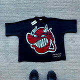 Trend New High Street Boys't-Shirts Loose Printing Short-Sleeved Lovers Cartoon Characters-Outfit