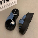 Fongt Cover Thick-Bottomed Slippers Women's Summer Wear 2025 New Height 100 With Skirt Ladies Sandals Tide